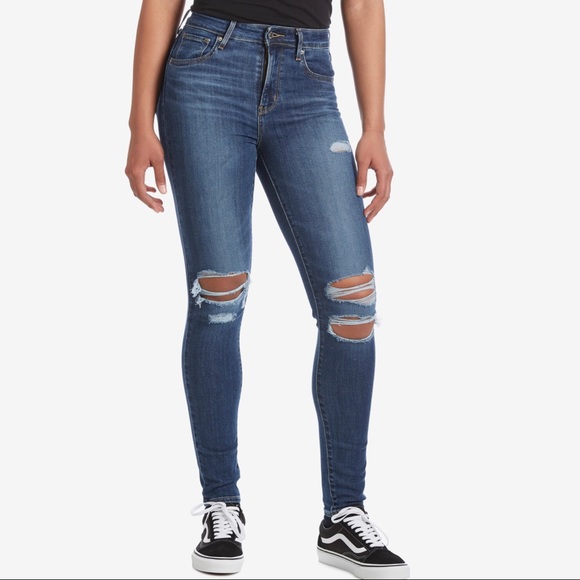 Levi’s 721 High Rise Destroyed Manic Monday Jeans | 27 - Picture 6 of 11